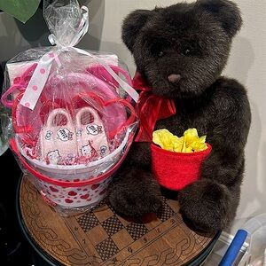 Hello Kitty Tiny Tea and Cookie Party with 9” Plush Boyds Teddy Bear